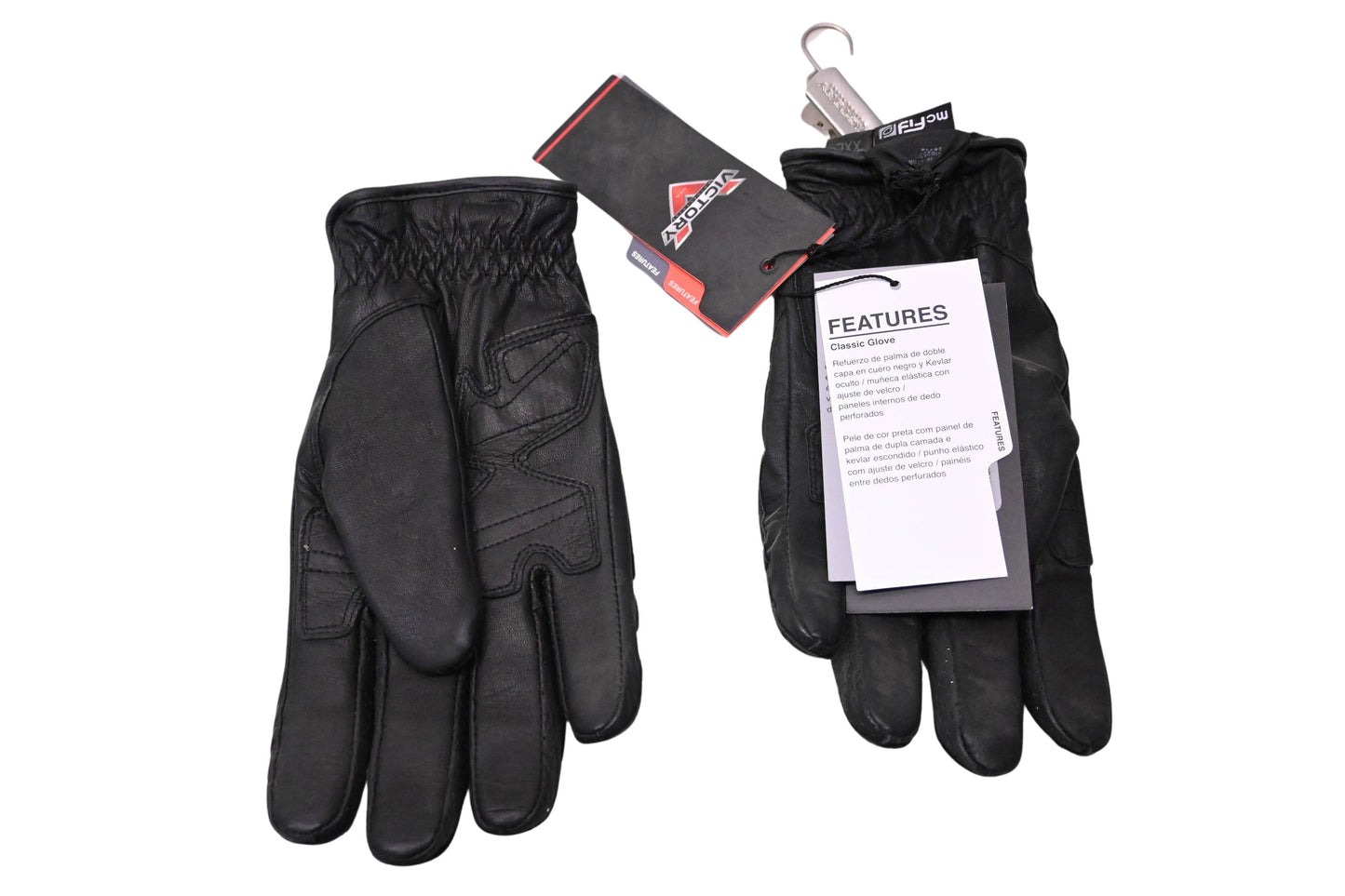 New OEM Victory 286322712, 286765912 Black Brand Classic Gloves NOS