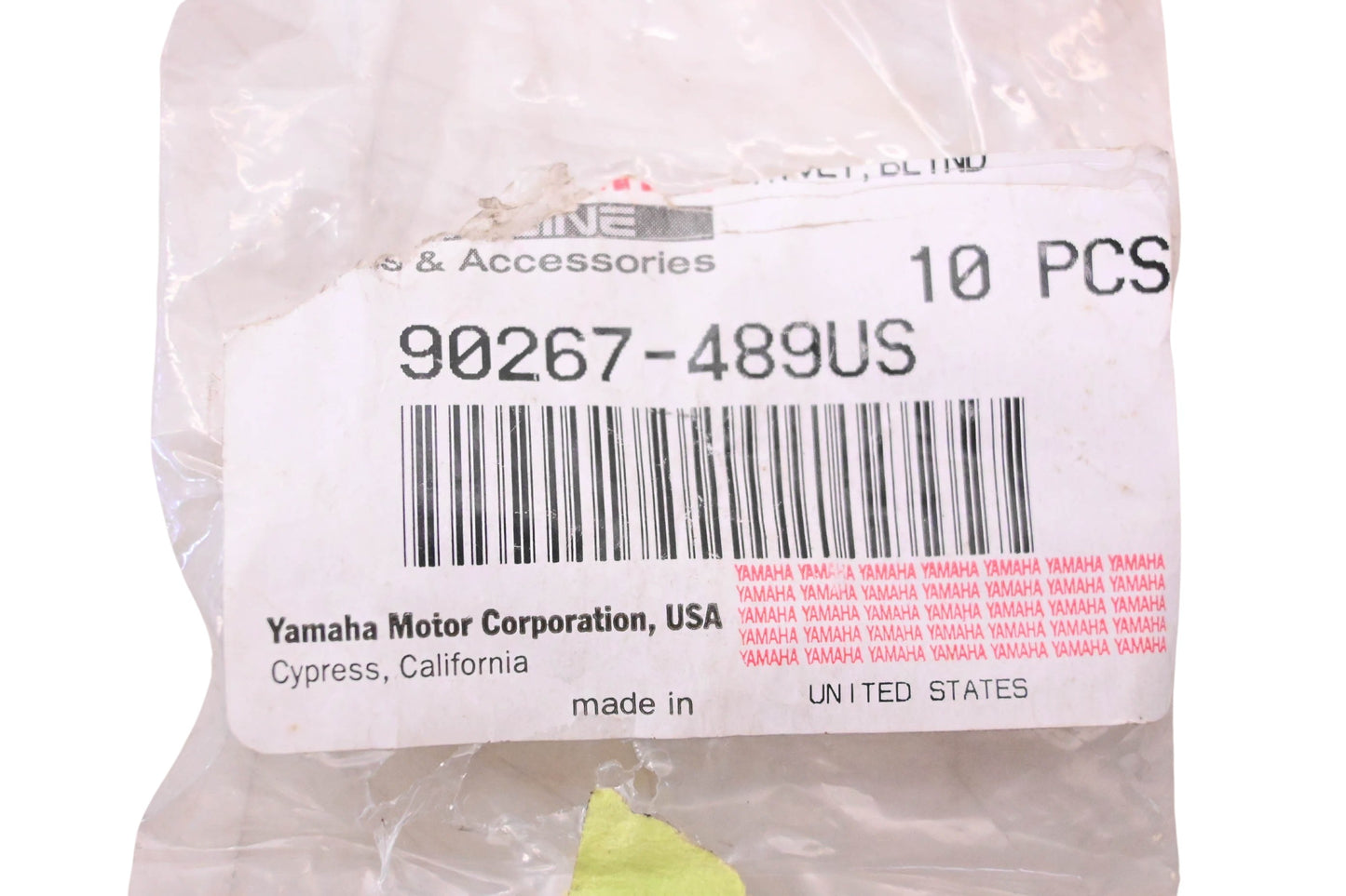New OEM Yamaha 90267-489US-00 Blind Rivet NOS