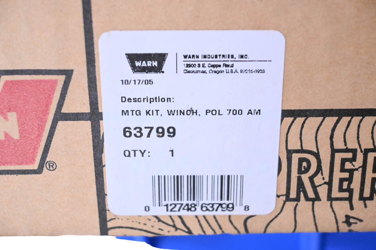 Warn 63799 700 ATV Winch Mount Assembly Kit NOS