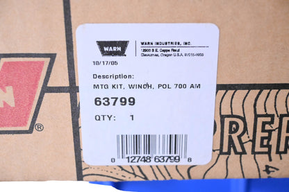 Warn 63799 700 ATV Winch Mount Assembly Kit NOS