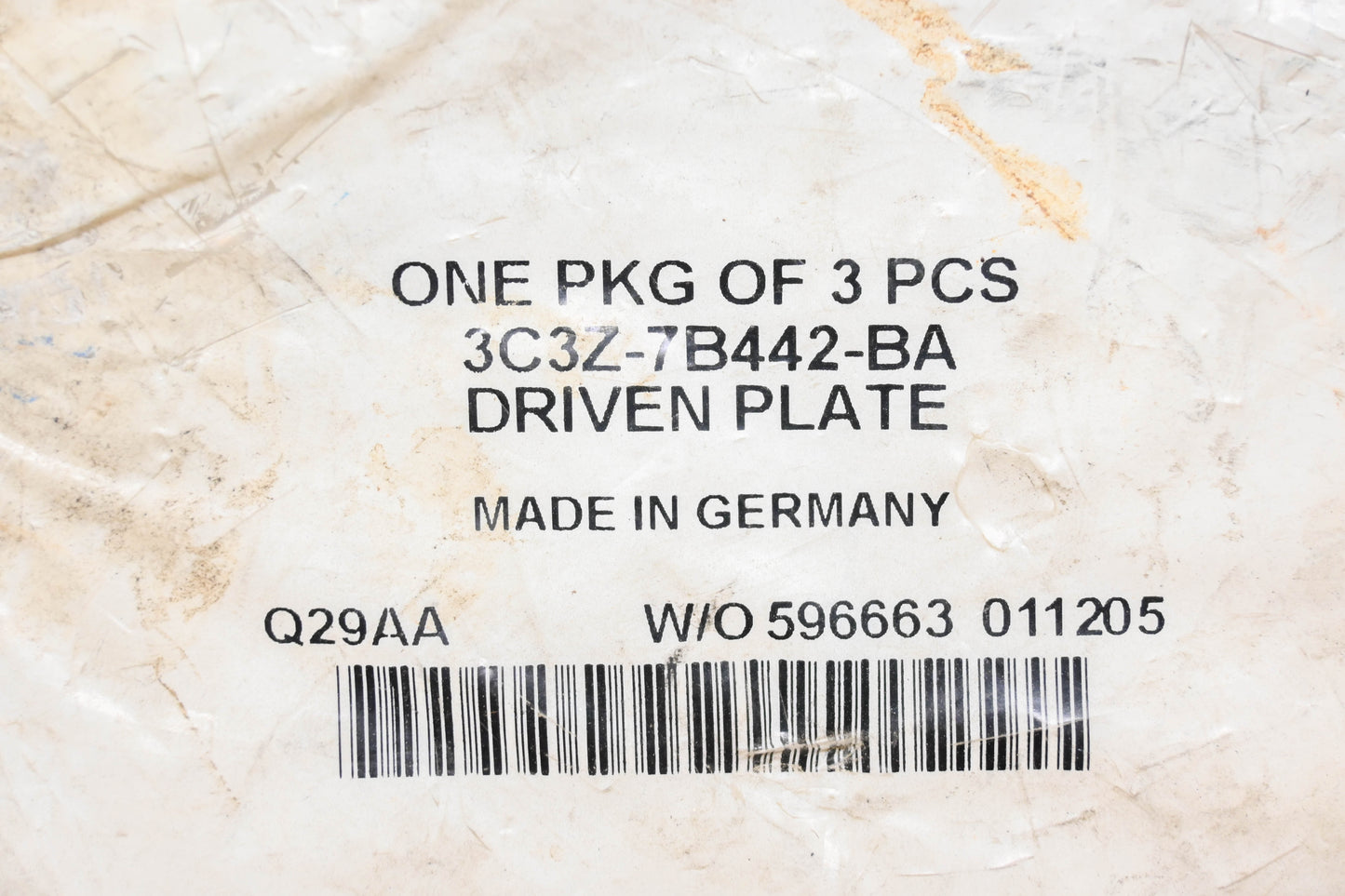 New OEM Ford 3C3Z-7B442-BA Intermediate Clutch Steel Plate NOS