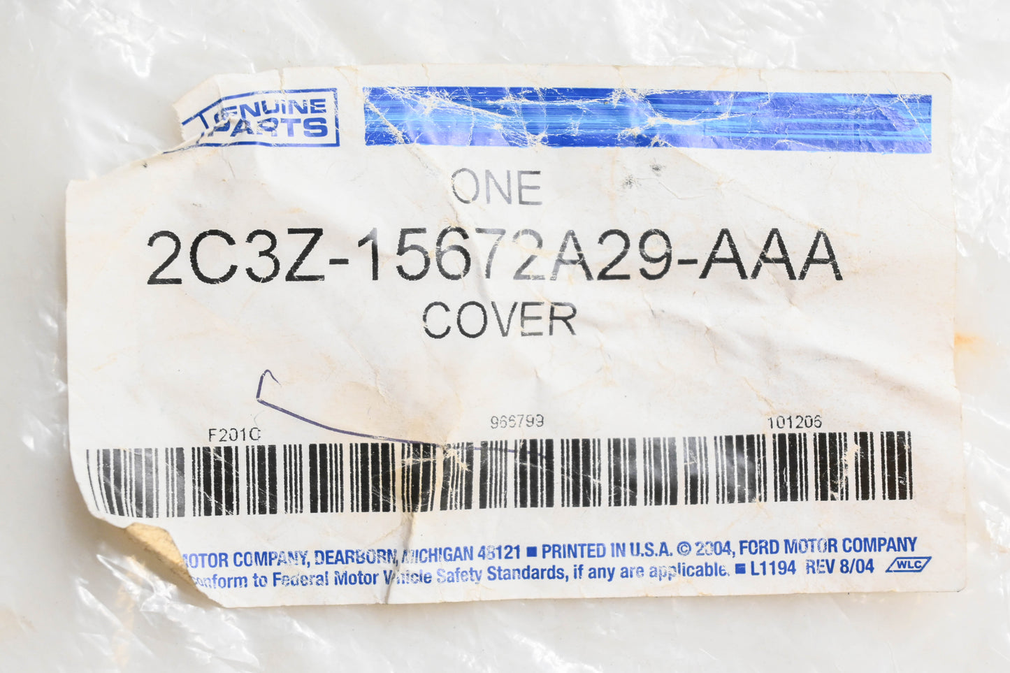 New OEM Ford 2C3Z-15672A29-AAA Cover NOS