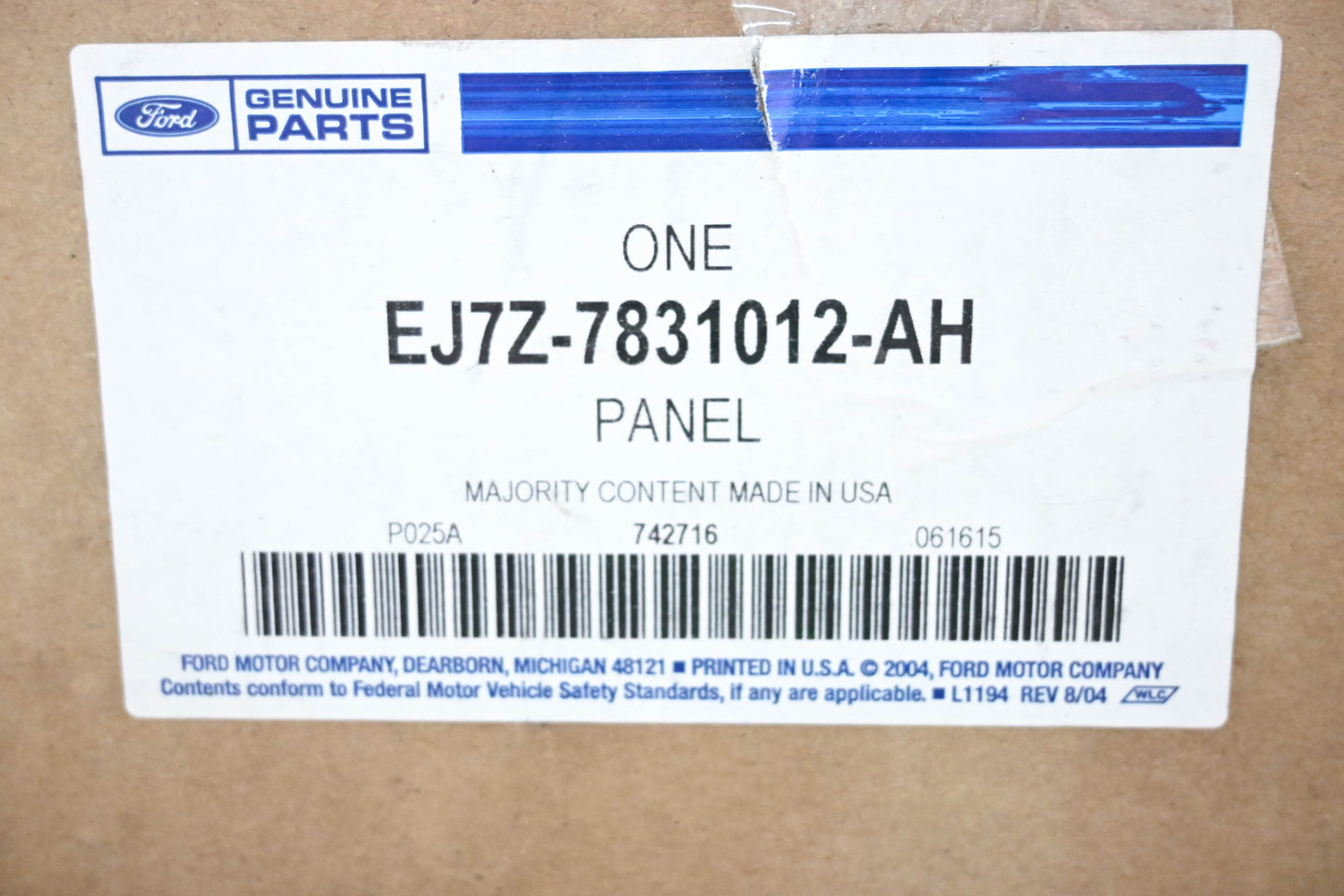 New OEM Ford EJ7Z-7831012-AH Right Upper Trim Panel NOS