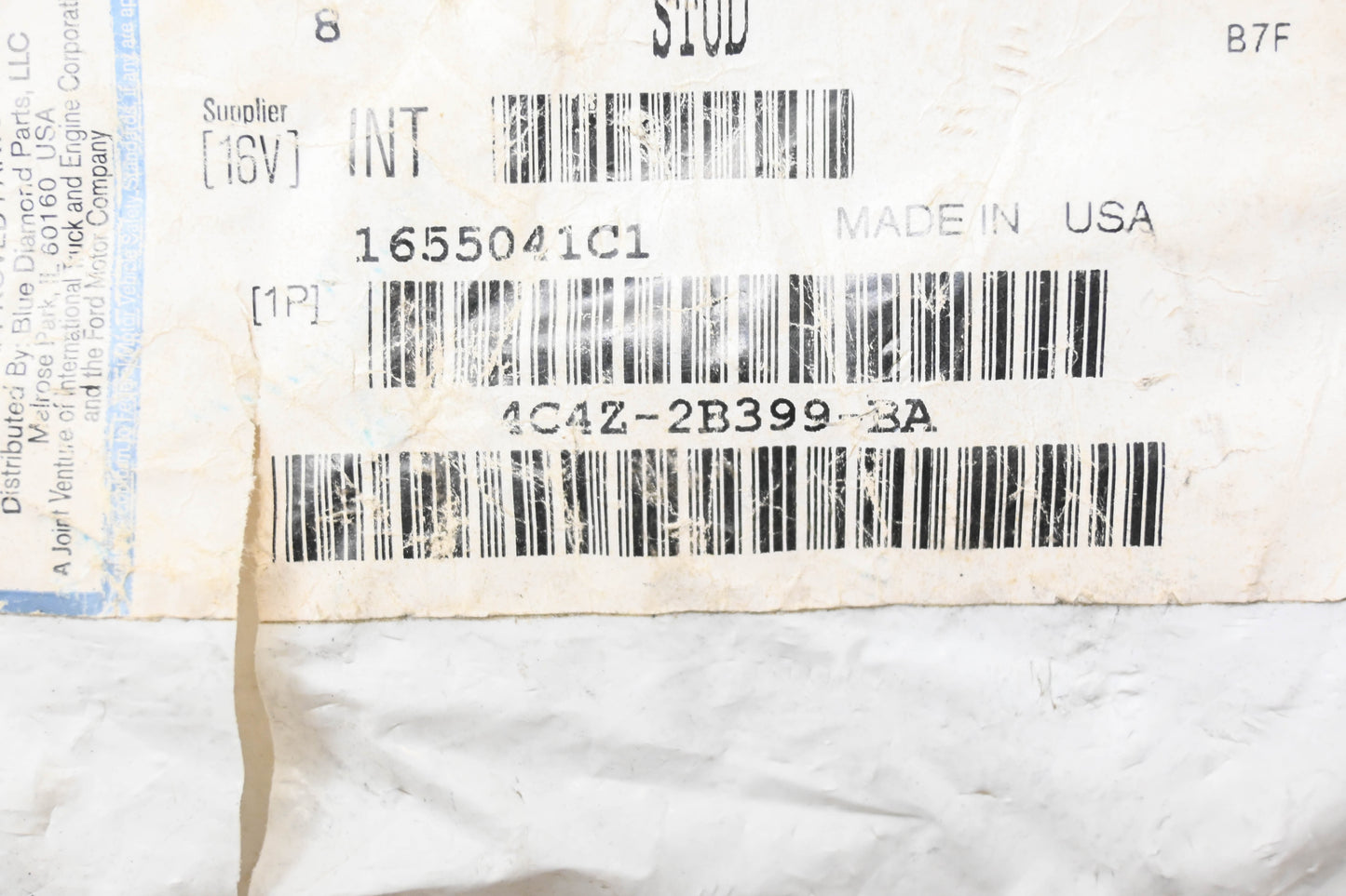 New OEM Ford 4C4Z-2B399-BA Wheel Stud NOS