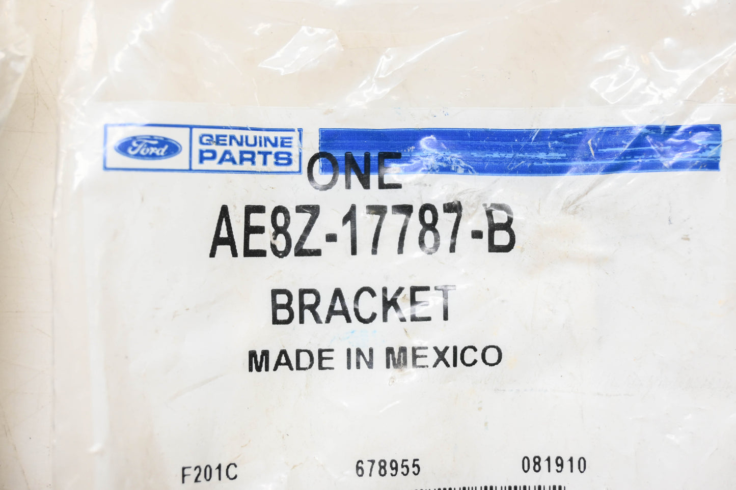 New OEM Ford AE8Z-17787-B Bumper Mounting Bracket NOS