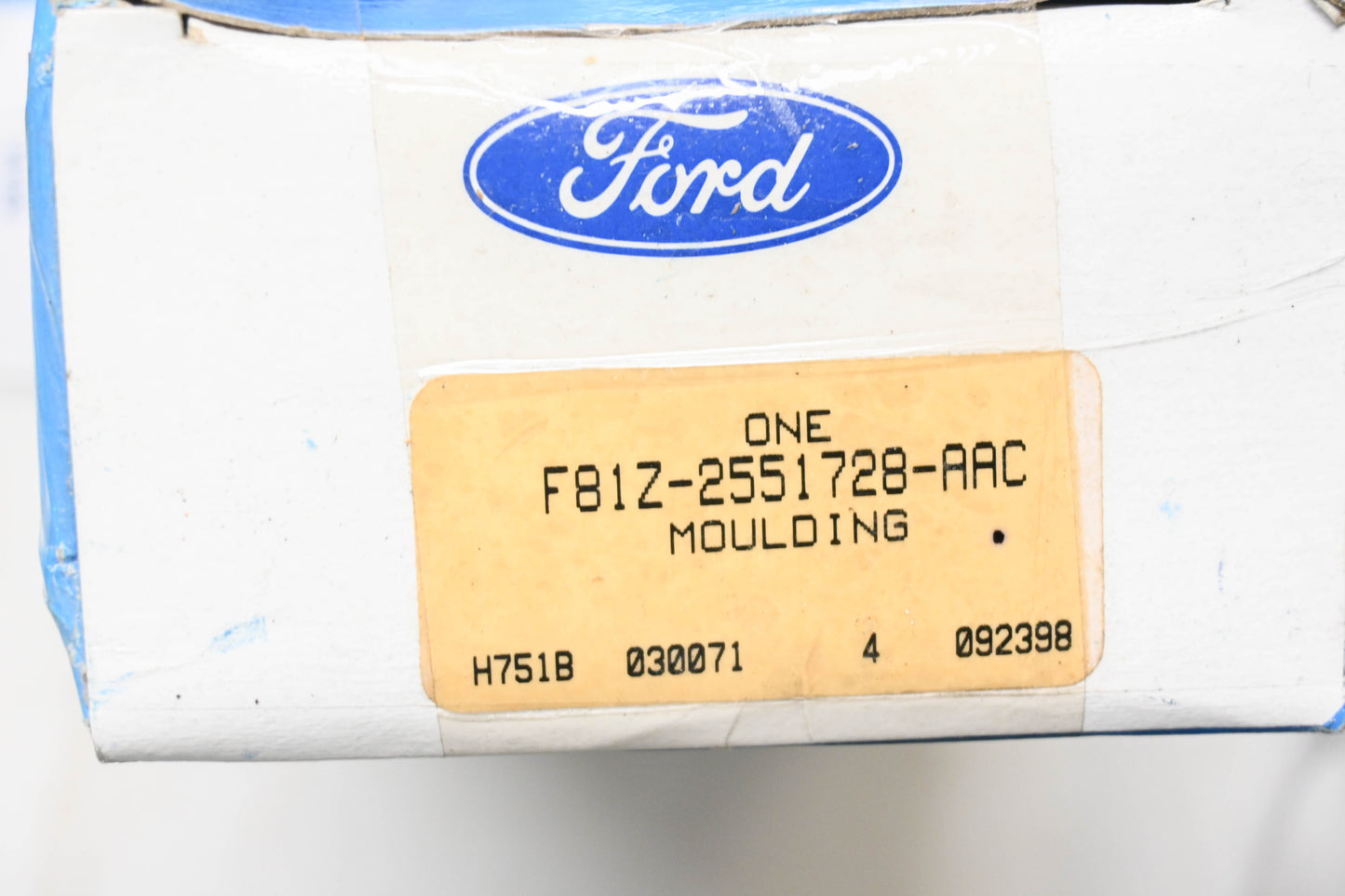 New OEM Ford F81Z-2551728-AAC Roof Side Molding NOS