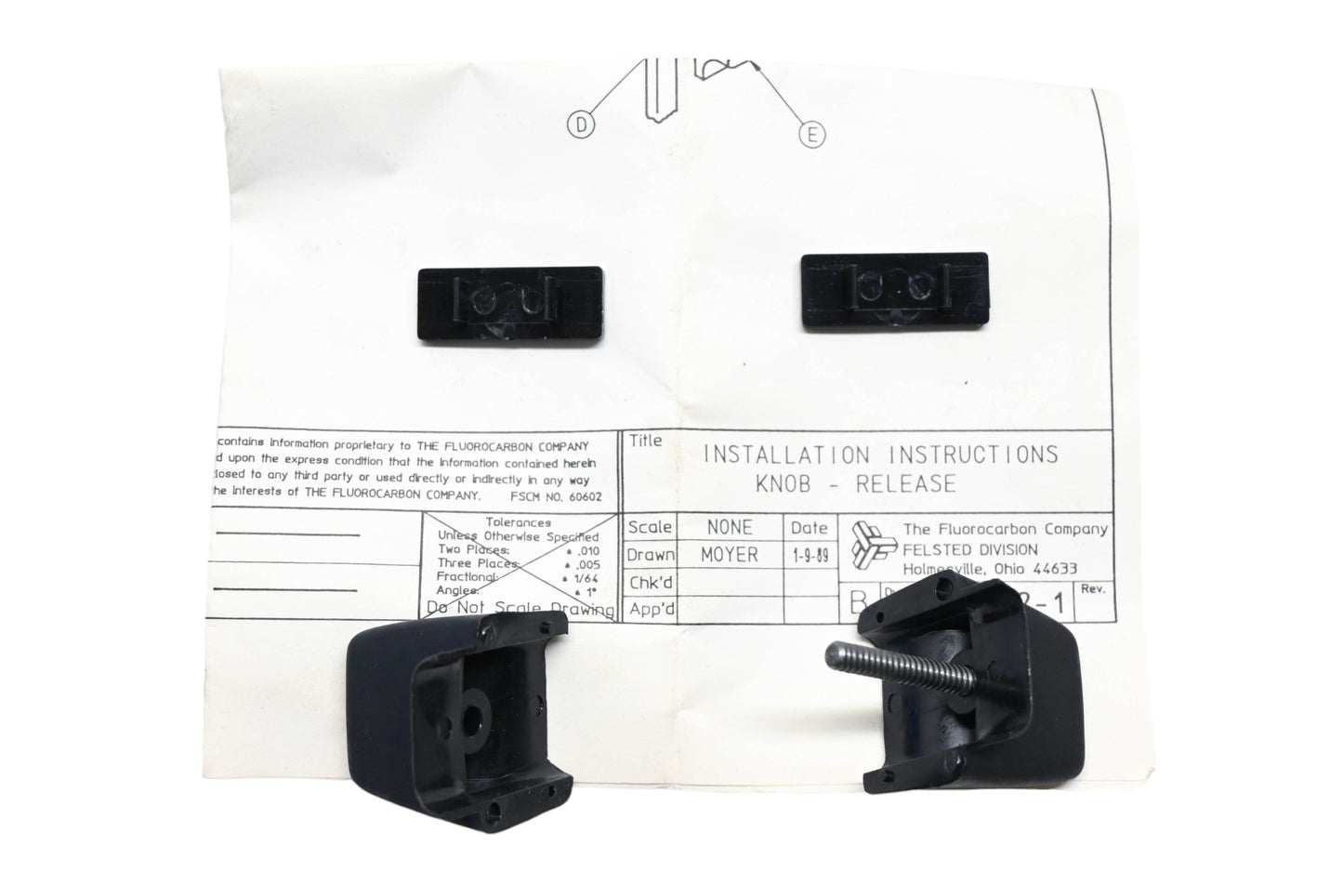 New OEM Ford E7HZ-7A082-A Release Handle Kit NOS