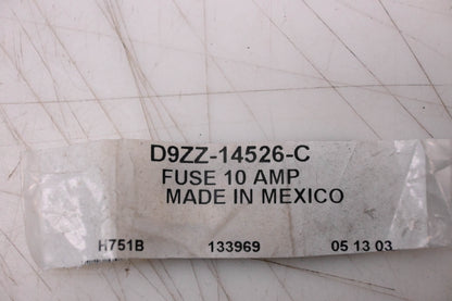 New OEM Ford D9ZZ-14526-C Red 10 Amp Fuse Assembly NOS