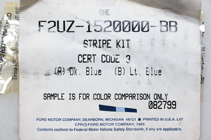 New OEM Ford F2UZ-1520000-BB Light Blue/Dark Blue Decal Stripe Kit NOS