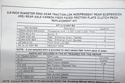 New OEM Ford 3L1Z-4947-BA Clutch Kit NOS