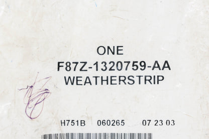 New OEM Ford F87Z-1320759-AA Weatherstrip NOS