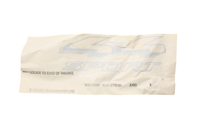 New OEM Ford YL5Z-9942528-BAB Rear Tail Gate "4x4 Sport" Decal NOS