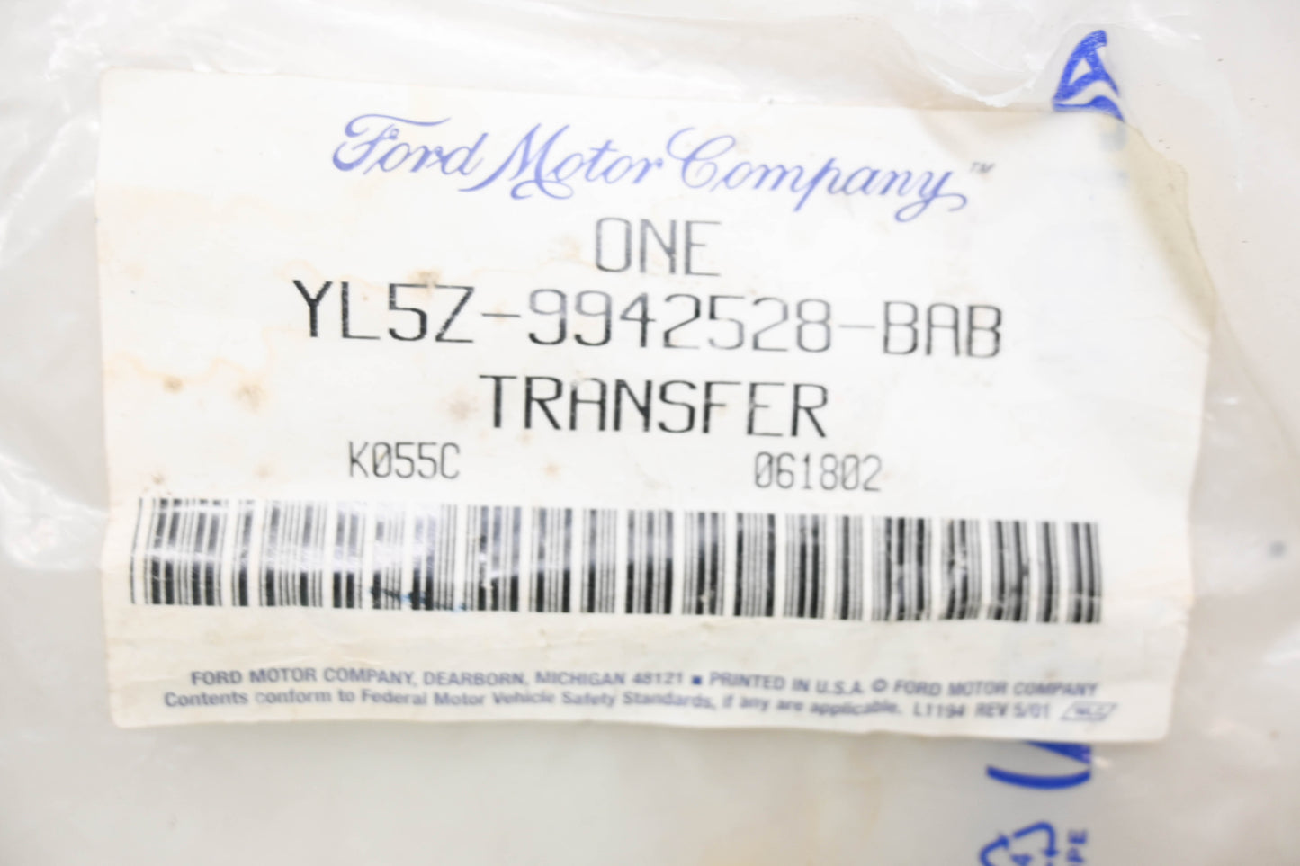 New OEM Ford YL5Z-9942528-BAB Rear Tail Gate "4x4 Sport" Decal NOS