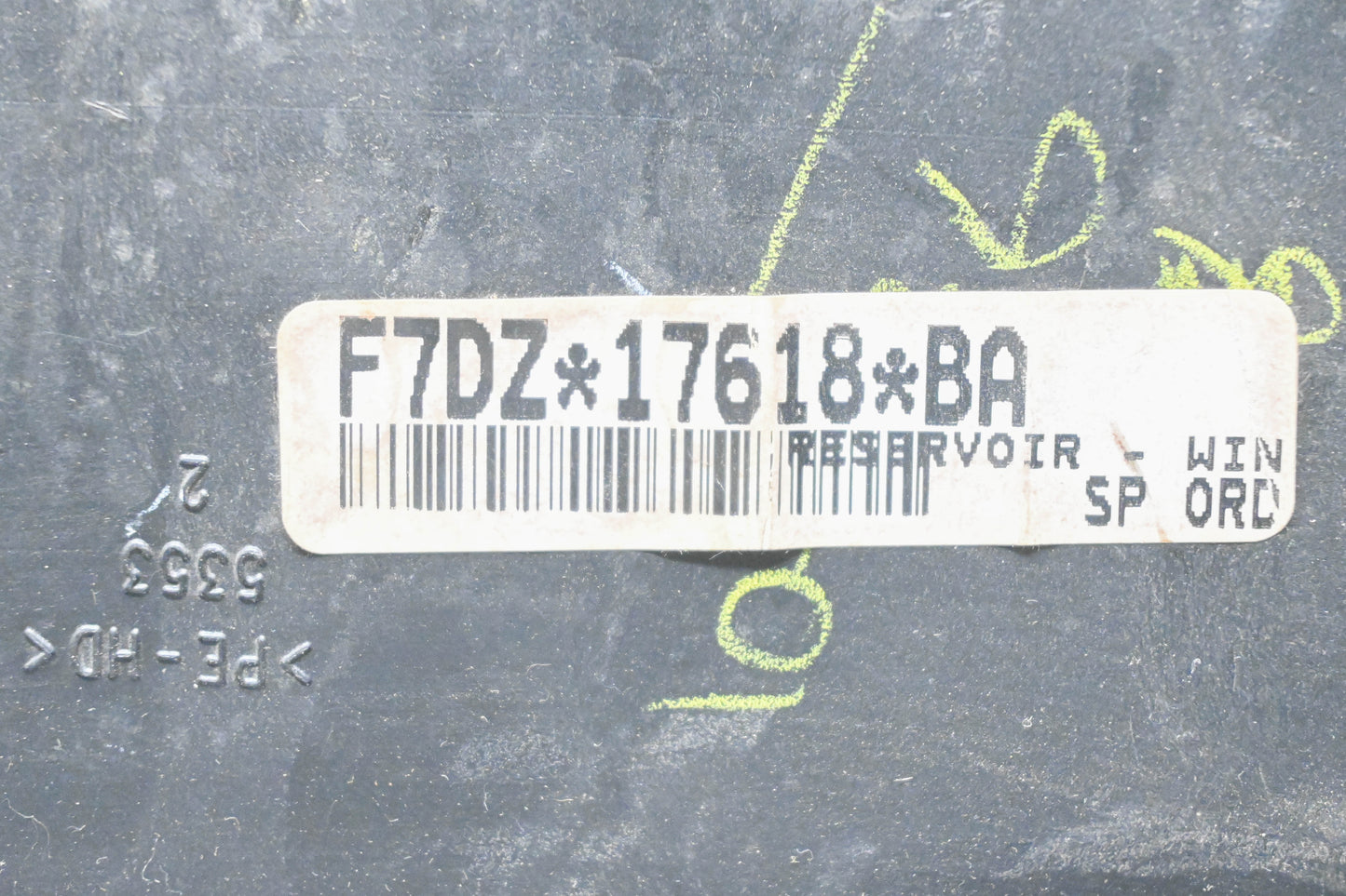 New OEM Ford F7DZ-17618-BA Windshield Washer Reservoir NOS