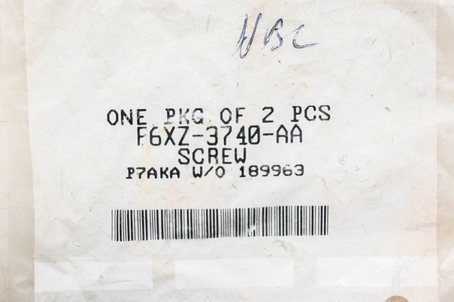 New OEM Ford F6XZ-3740-AA Screw NOS