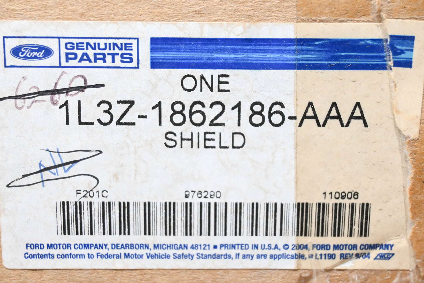 New OEM Ford 1L3Z-1862186-AAA Shield Assembly NOS