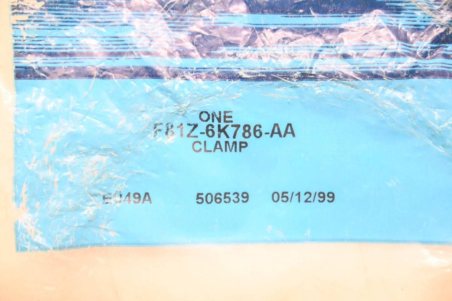 New OEM Ford F81Z-6K786-AA Driver Side Internal Cooler Pipe Clamp NOS