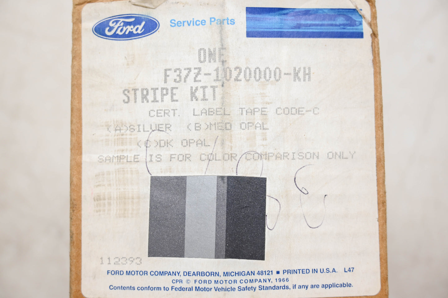 New OEM Ford F37Z-1020000-KH Stripe Decal Kit NOS