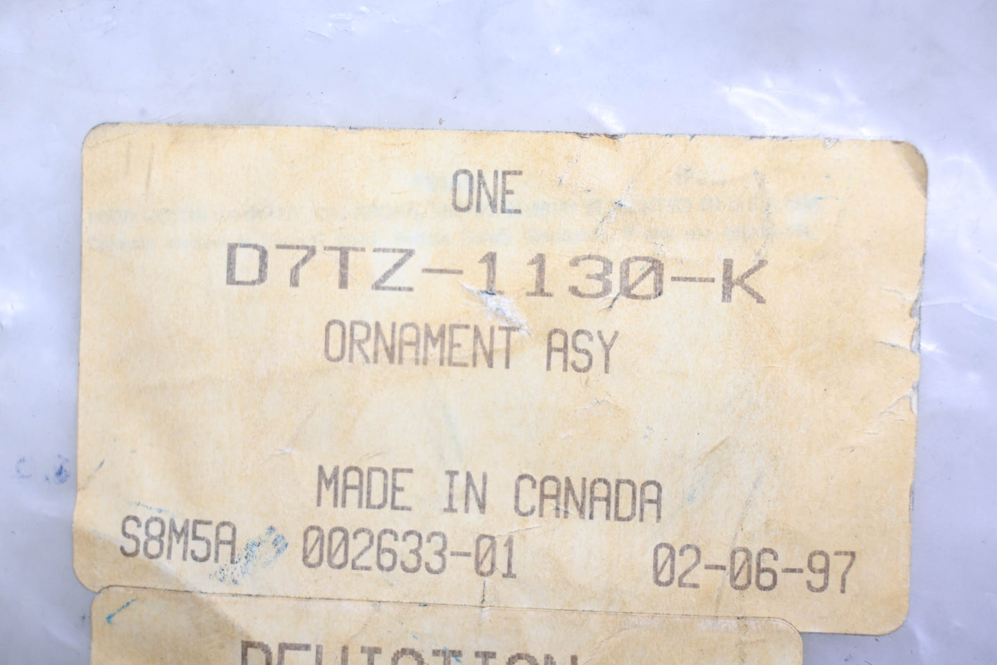 New OEM Ford D7TZ-1130-K Bronco Wheel Center Cap NOS