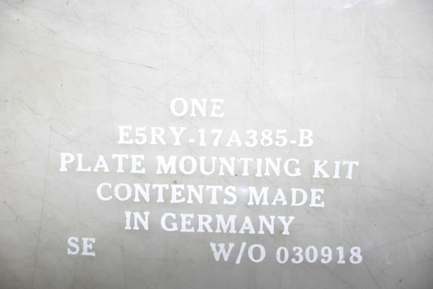 New OEM Ford E5RY-17A385-B License Plate Mounting Kit NOS