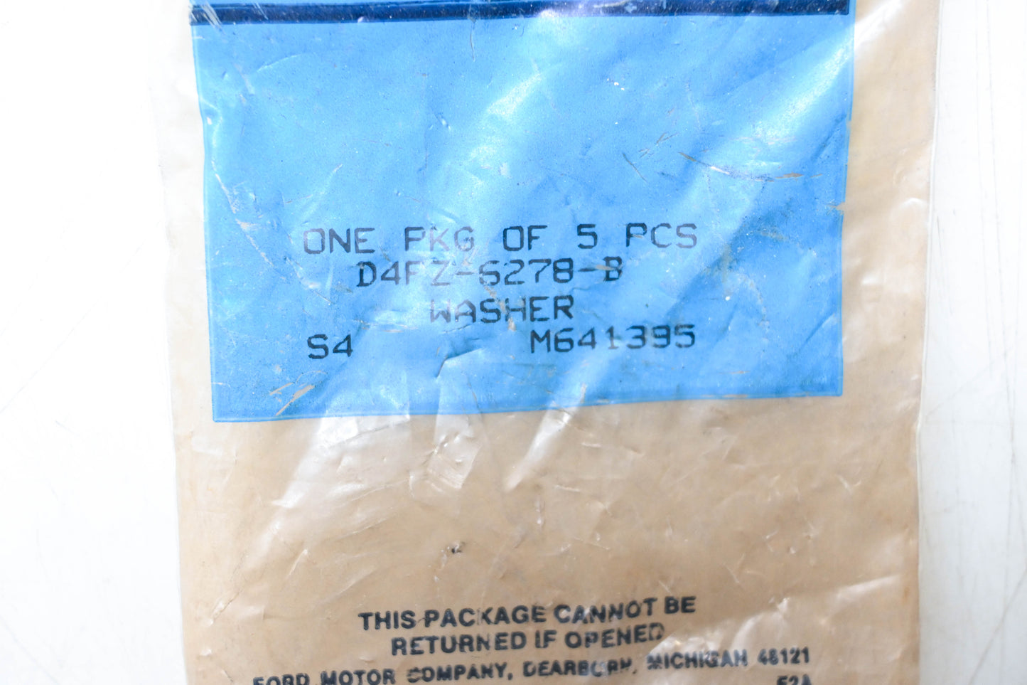 New OEM Ford D4FZ-6278-B Auxiliary Shaft Sprocket Washer NOS