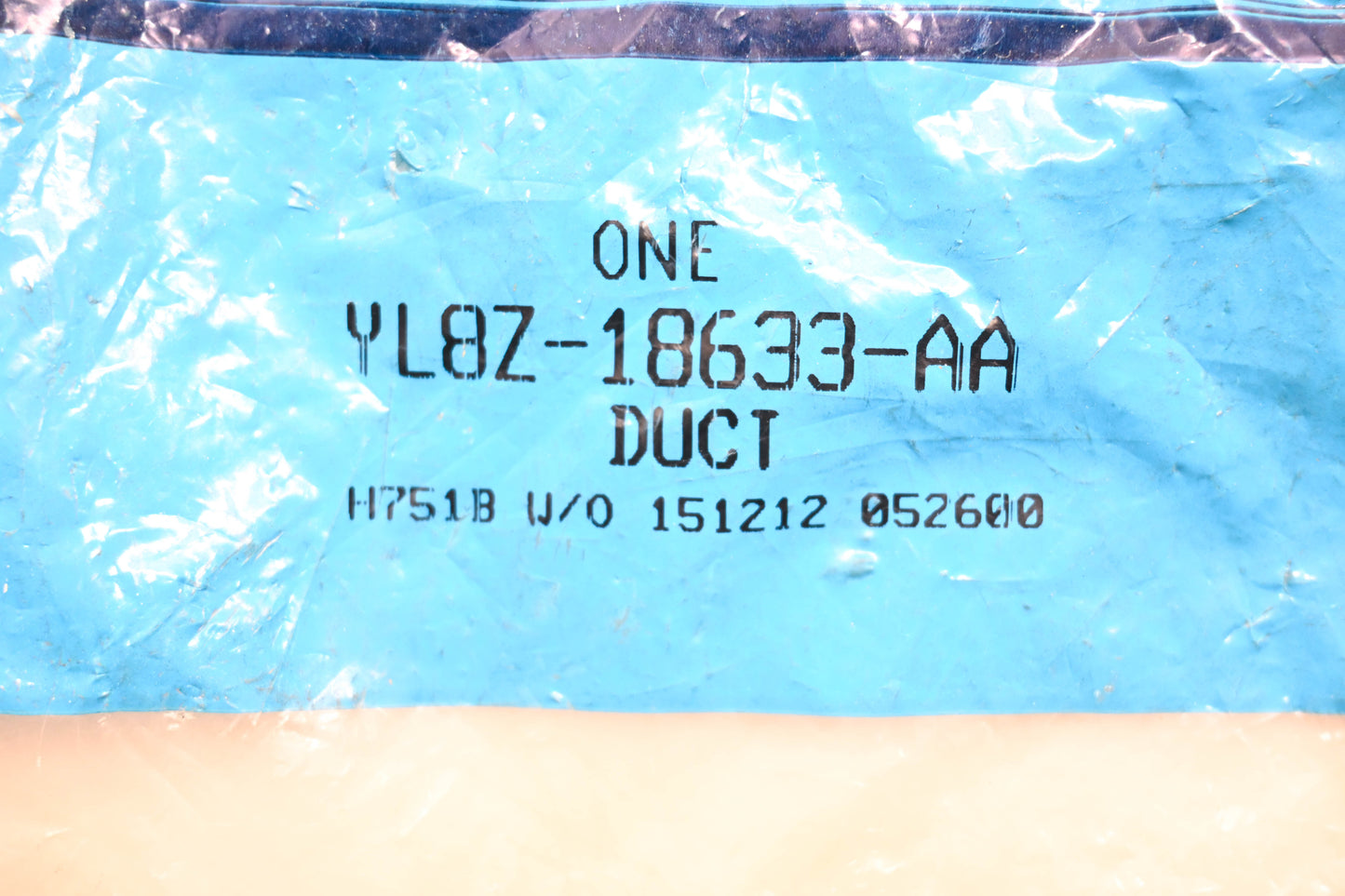 New OEM Ford YL8Z-18633-AA Foot Room Air Duct Assembly NOS