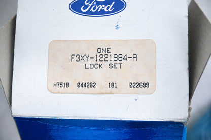 New OEM Ford F3XY-1221984-A Passenger Side Lock Cylinder and Key Set NOS