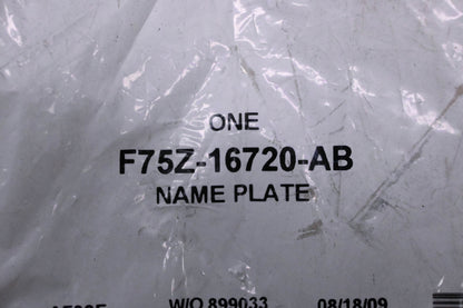 New OEM Ford F75Z-16720-AB Expedition XLT Nameplate NOS