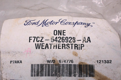 New OEM Ford F7CZ-5426928-AA Rear Right Vent Glass Weatherstrip NOS