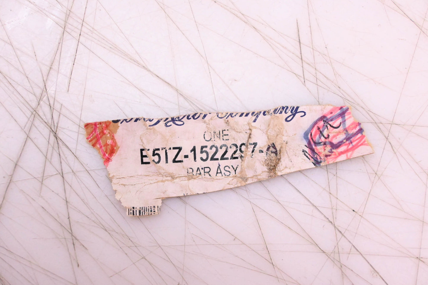 New OEM Ford E5TZ-1522297-A Left Side Front Door Division Bar NOS