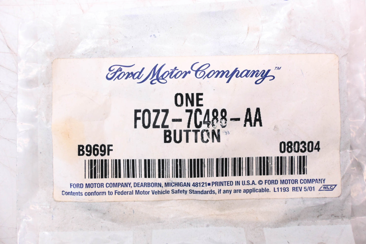 New OEM Ford FOZZ-7C488-AA Selector Handle Release Button NOS