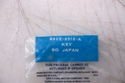 New OEM Ford E92Z-6518-A Key NOS