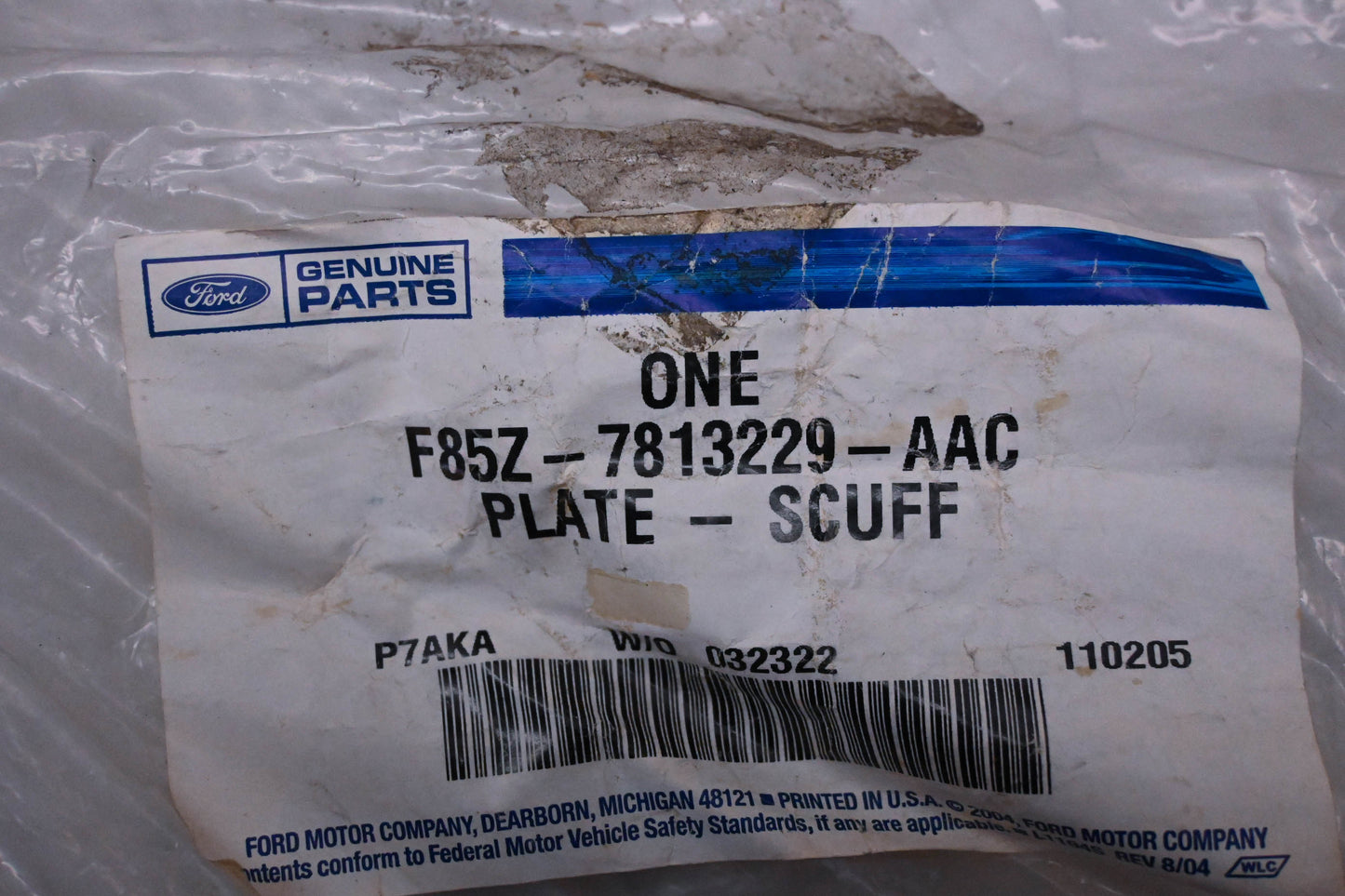 New OEM Ford F85Z-7813229-AAC Scuff Plate NOS