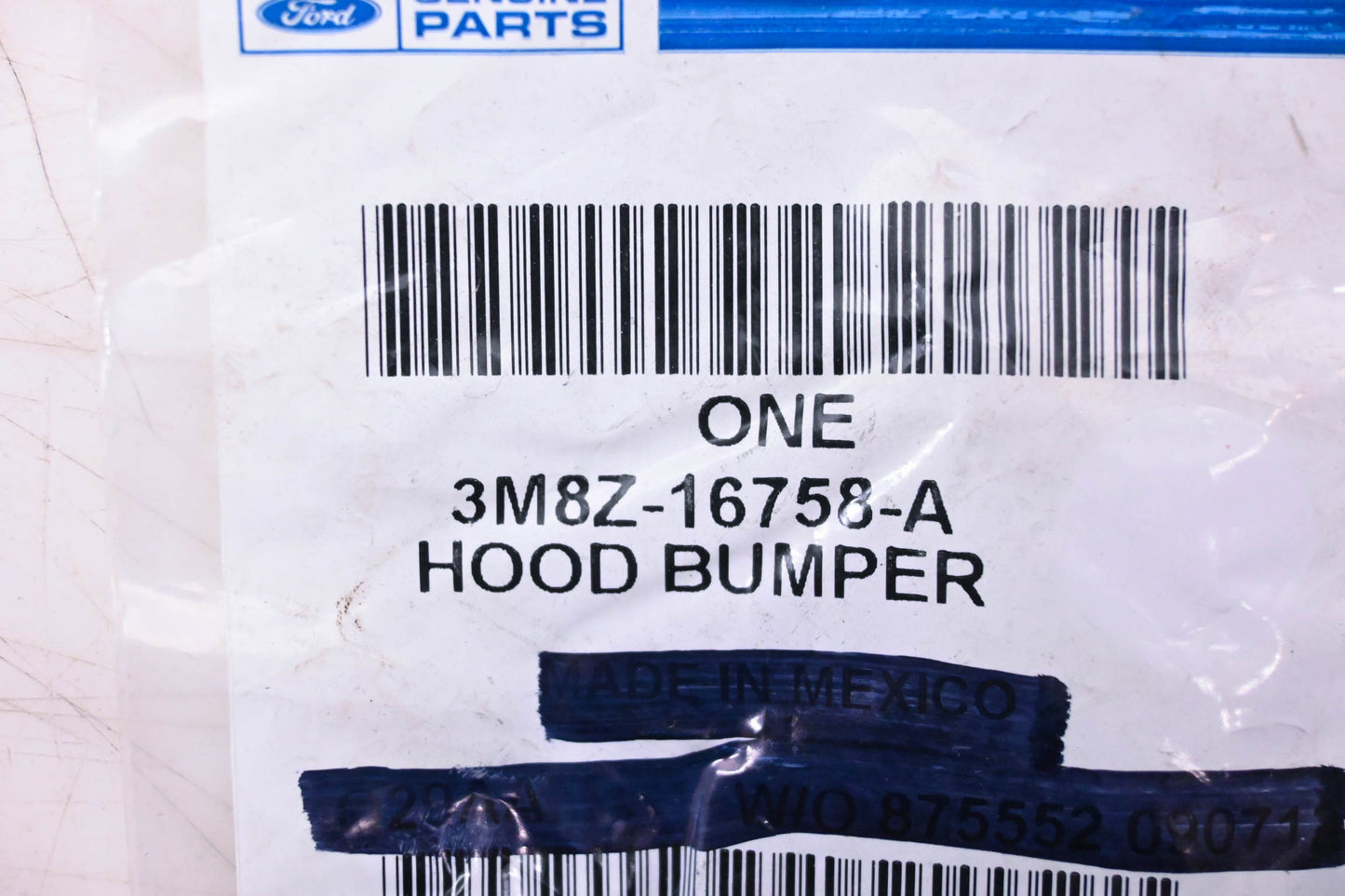 New OEM Ford 3M8Z-16758-A Hood Rest Bumper NOS