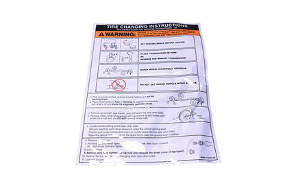 New OEM Ford 5R3Z-17A083-AA Jack Operation Decal NOS