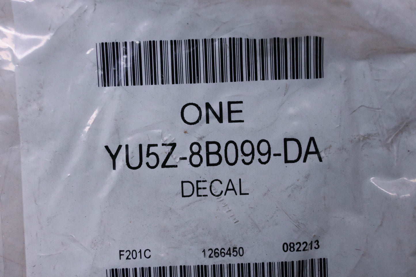 New OEM Ford YU5Z-8B099-DA Vent Plug Warning Decal NOS