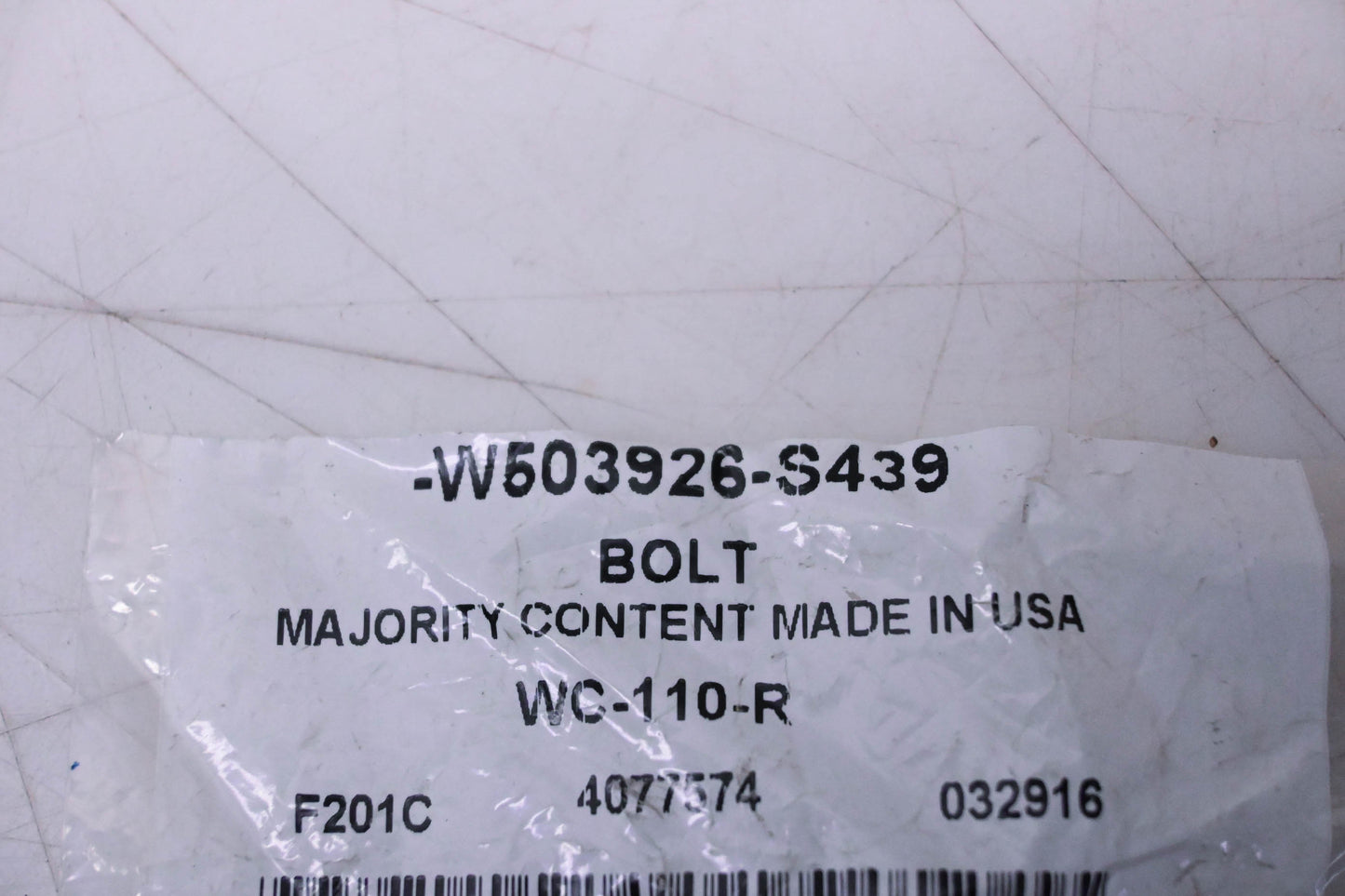 New OEM Ford W503926-S439 Fog Lamp Bolt NOS