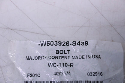New OEM Ford W503926-S439 Fog Lamp Bolt NOS