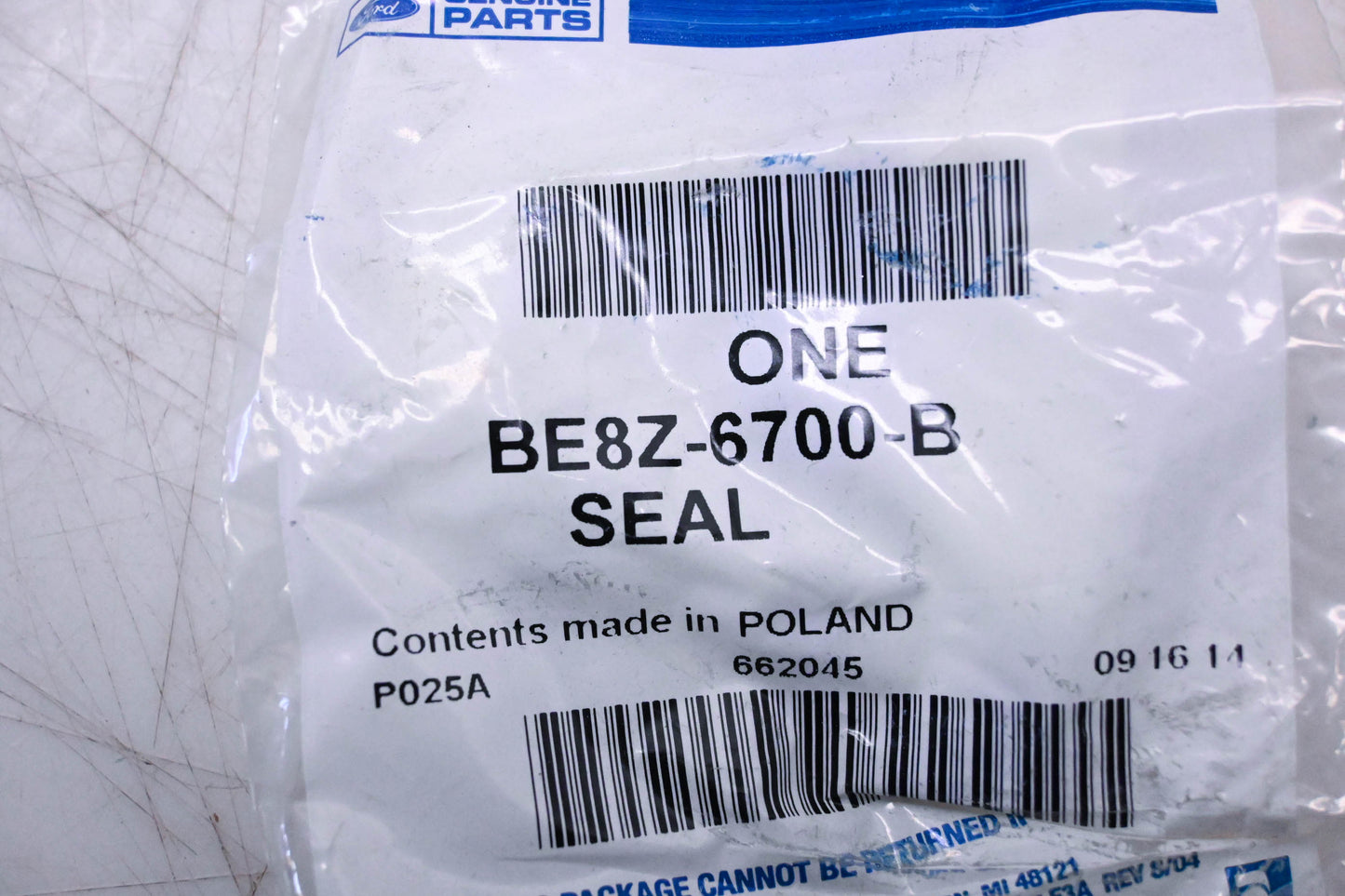 New OEM Ford BE8Z-6700-B Seal NOS