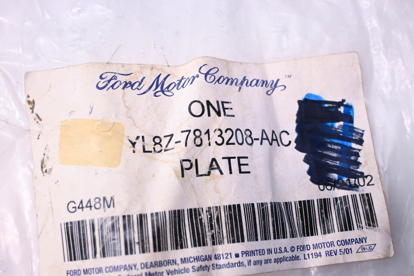 New OEM Ford YL8Z-7813208-AAC Door Scuff Plate NOS