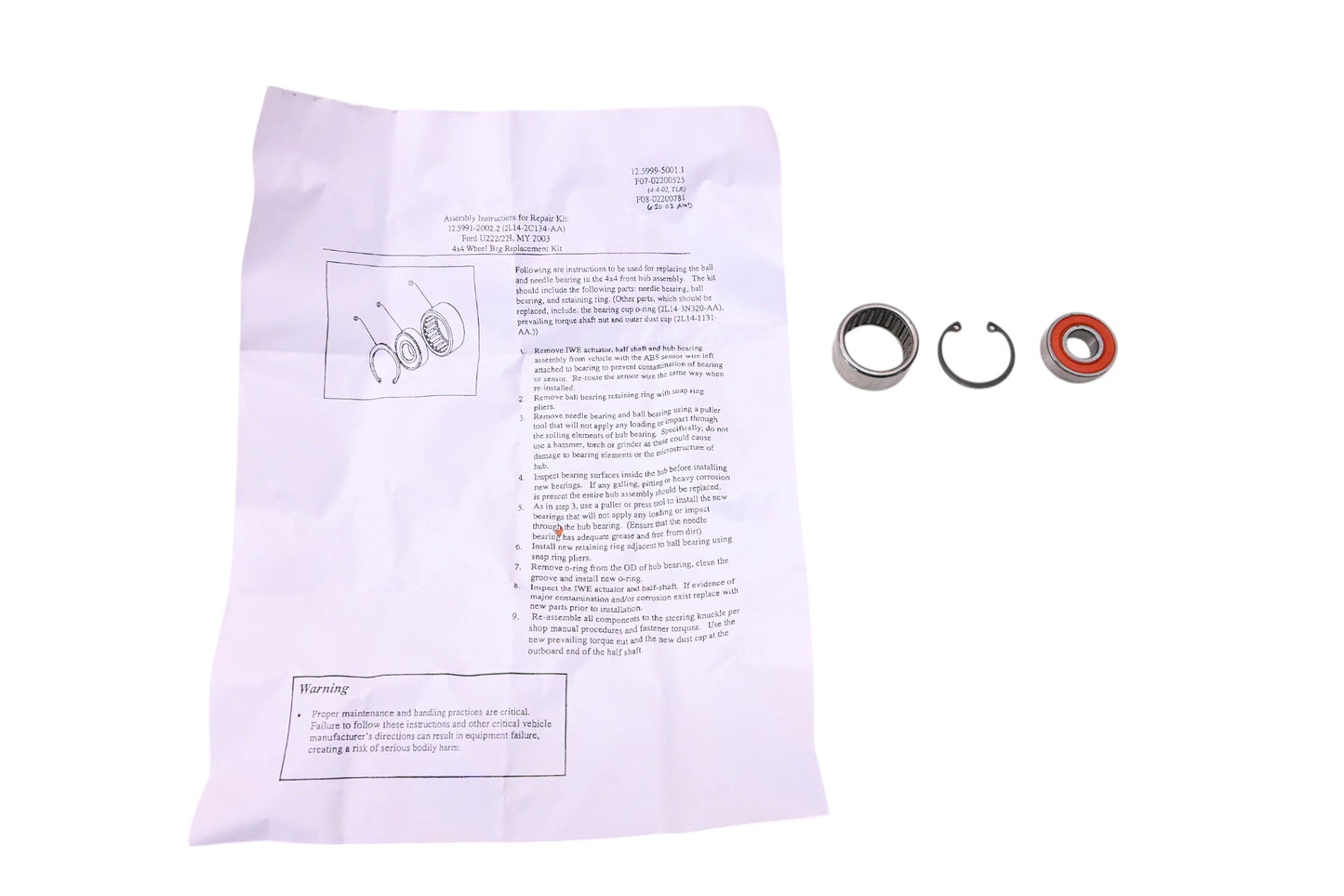 New OEM Ford 2L1Z-2C134-AA Front Wheel Hub Bearing Kit NOS