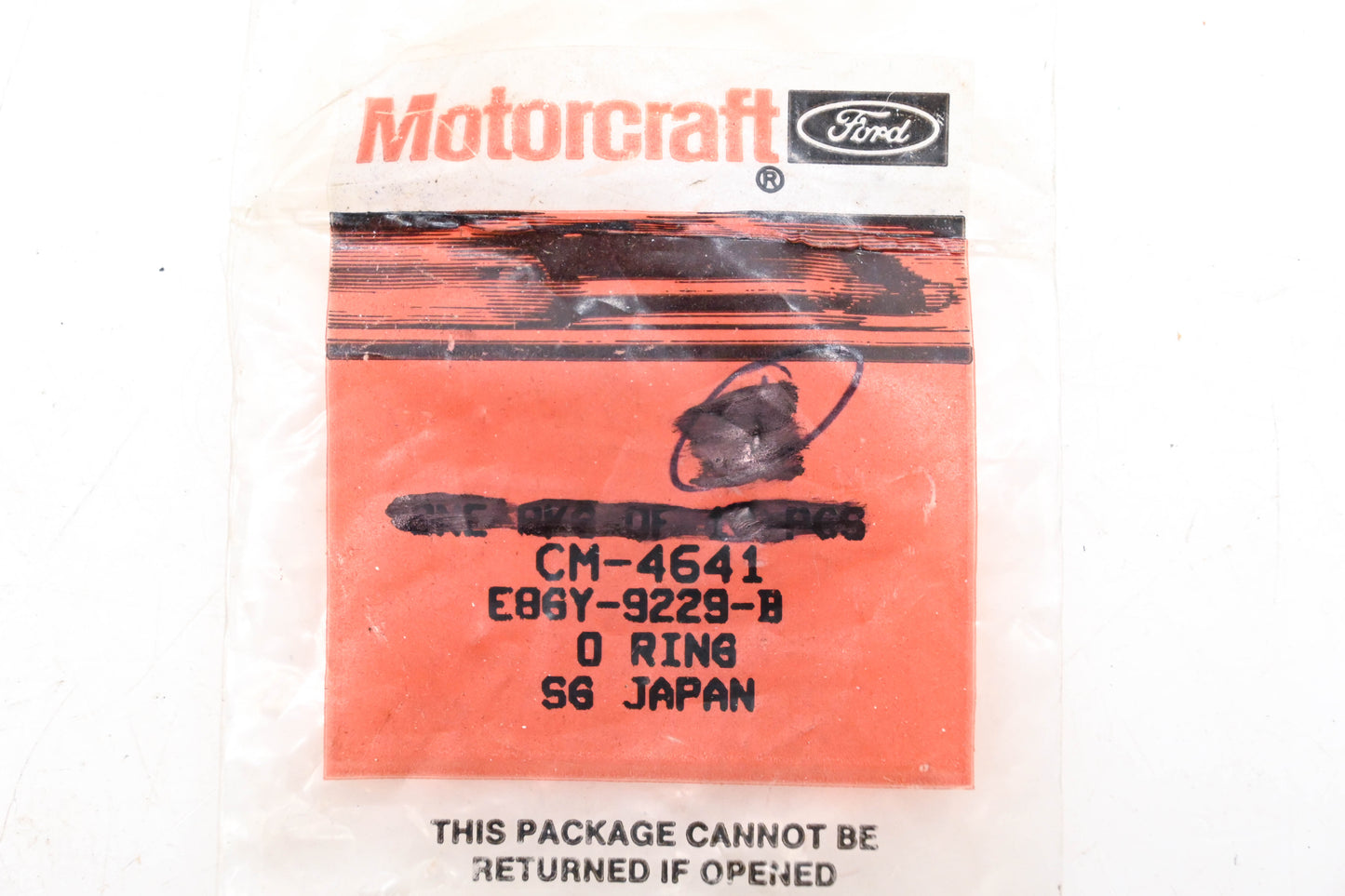 New OEM Ford CM-4641, E8GY-9229-B O-Rings Qty 3 NOS