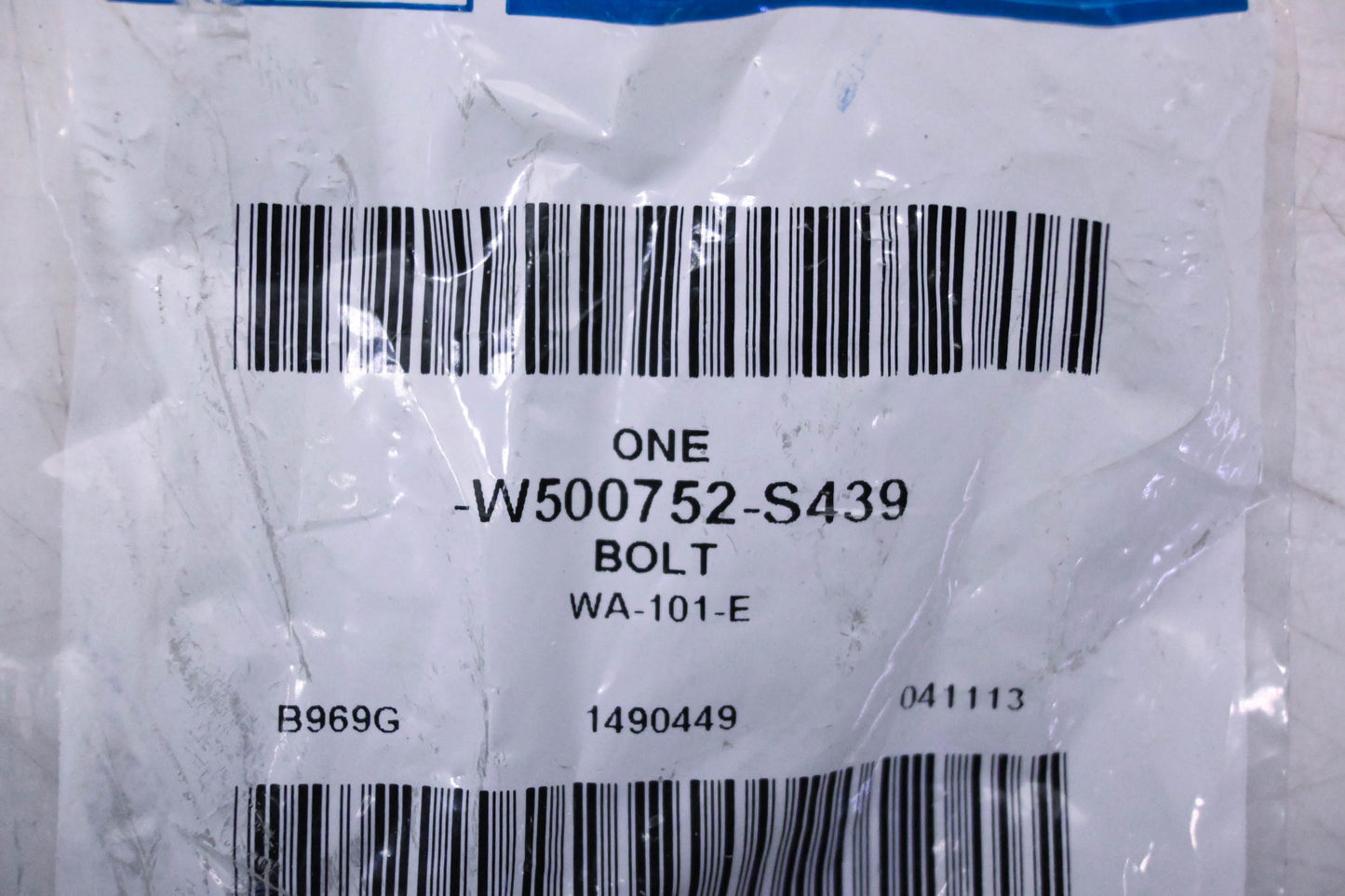 New OEM Ford W500752-S439 Bolt NOS