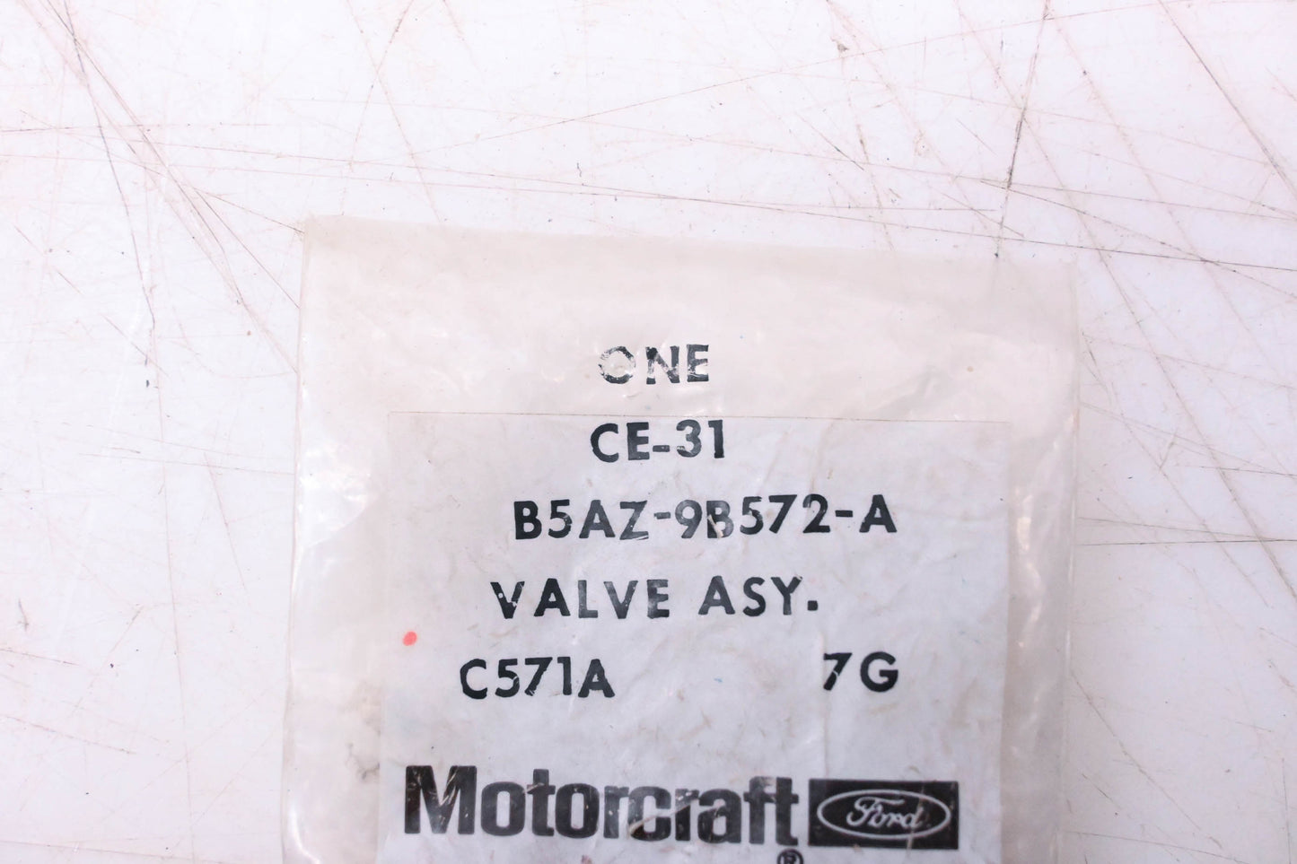New OEM Motorcraft CE-31, B5AZ-9B572-A Valve Assembly NOS