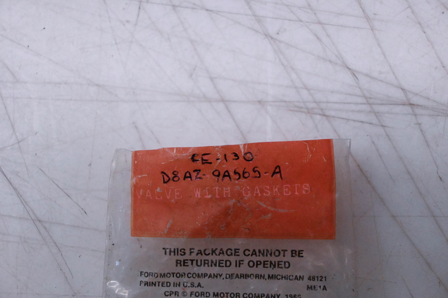 New OEM Motorcraft CE-130, D8AZ-9A565-A Carburetor Fuel Enrichment Valve Kit NOS