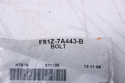 New OEM Ford F81Z-7A443-B Bolt NOS