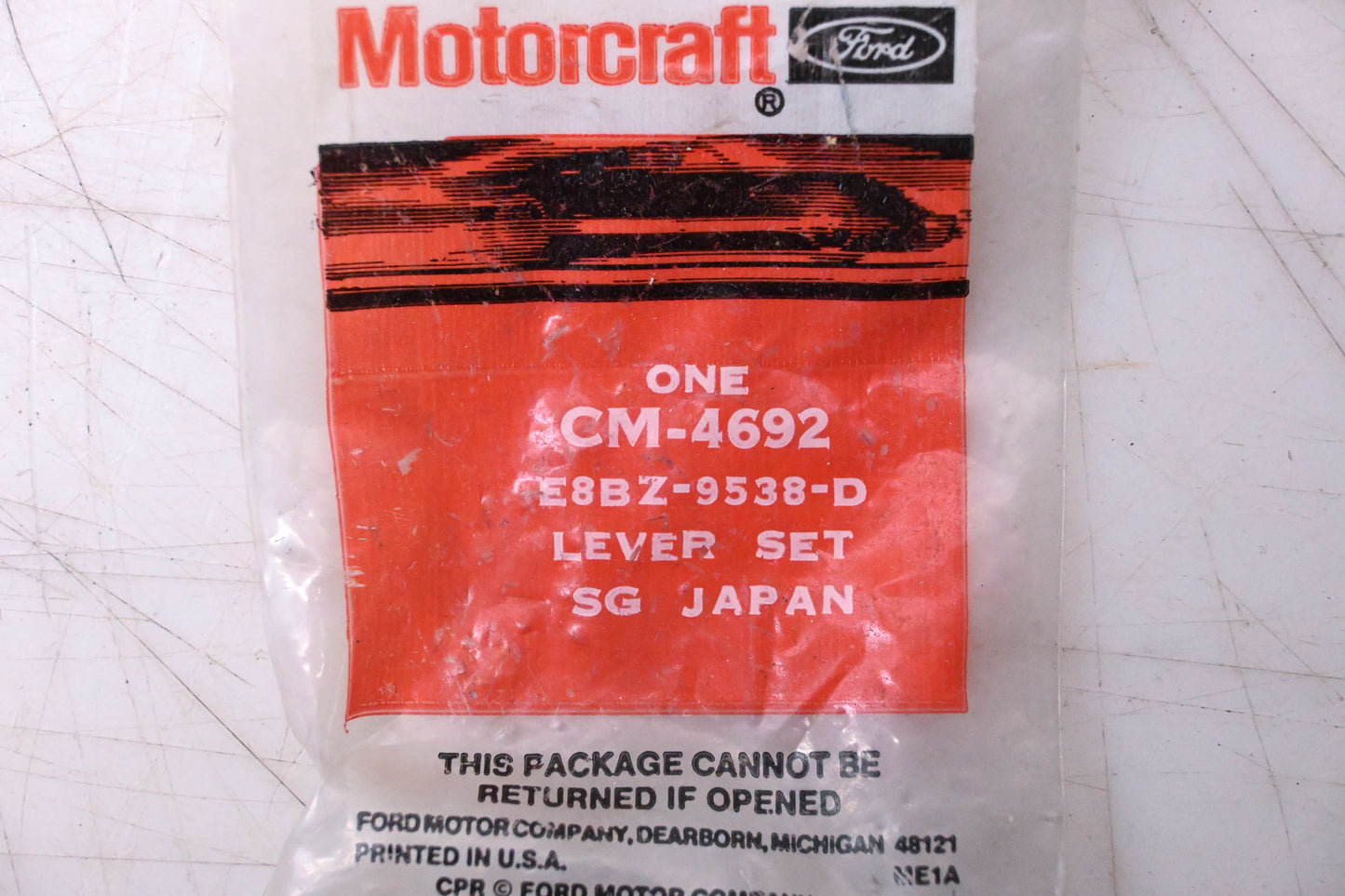 New OEM Motorcraft CM-4692, E8BZ-9538-D Lever Kit NOS
