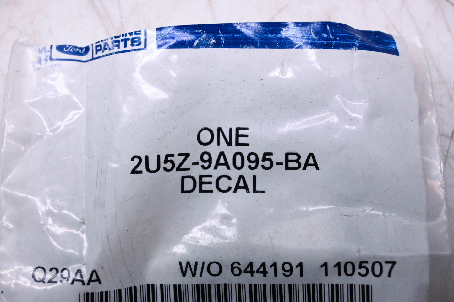 New OEM Ford 2U5Z-9A095-BA Quarter Panel Decal NOS
