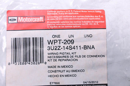 New OEM Motorcraft WPT-209, 3U2Z-14S411-BNA Wiring Pigtail Kit NOS