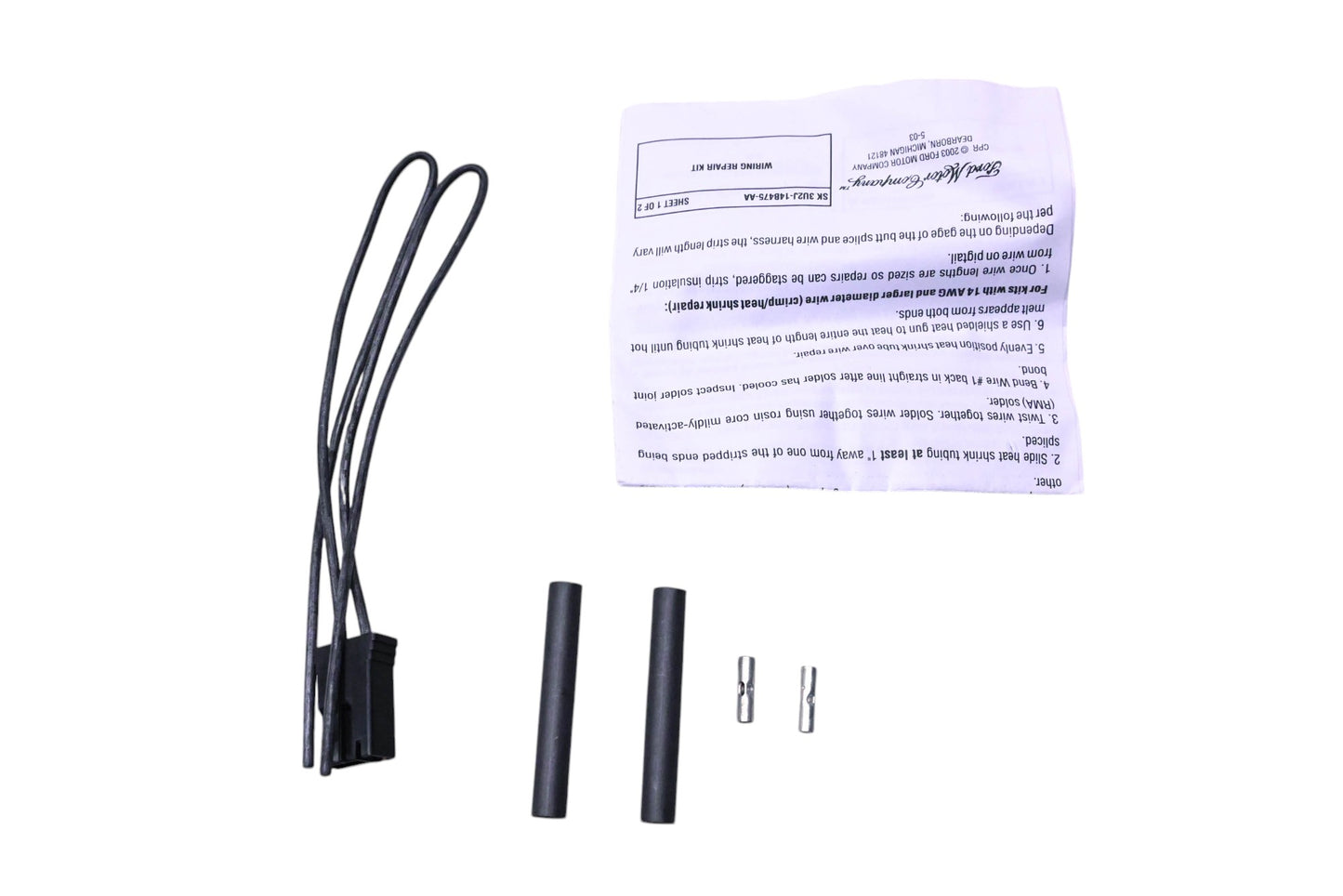 New OEM Motorcraft WPT-355, 3U2Z-14S411-FBA 12 Volt Power Accessory Outlet Kit NOS